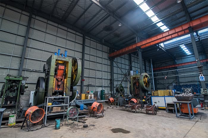 网架配件-锥头加工车间